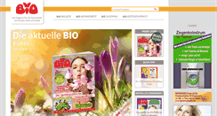 Desktop Screenshot of biomagazin.de